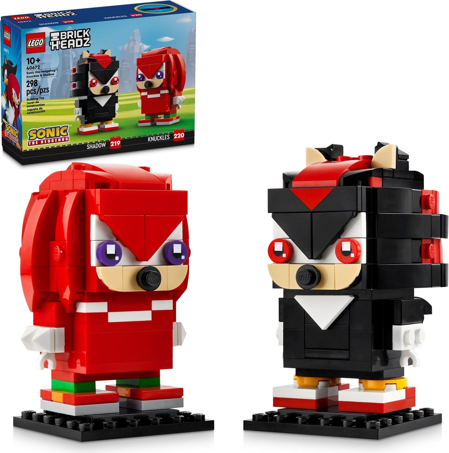 LEGO 40672 Brickheadz Knuckles & Shadow - Sonic the Hedgehog