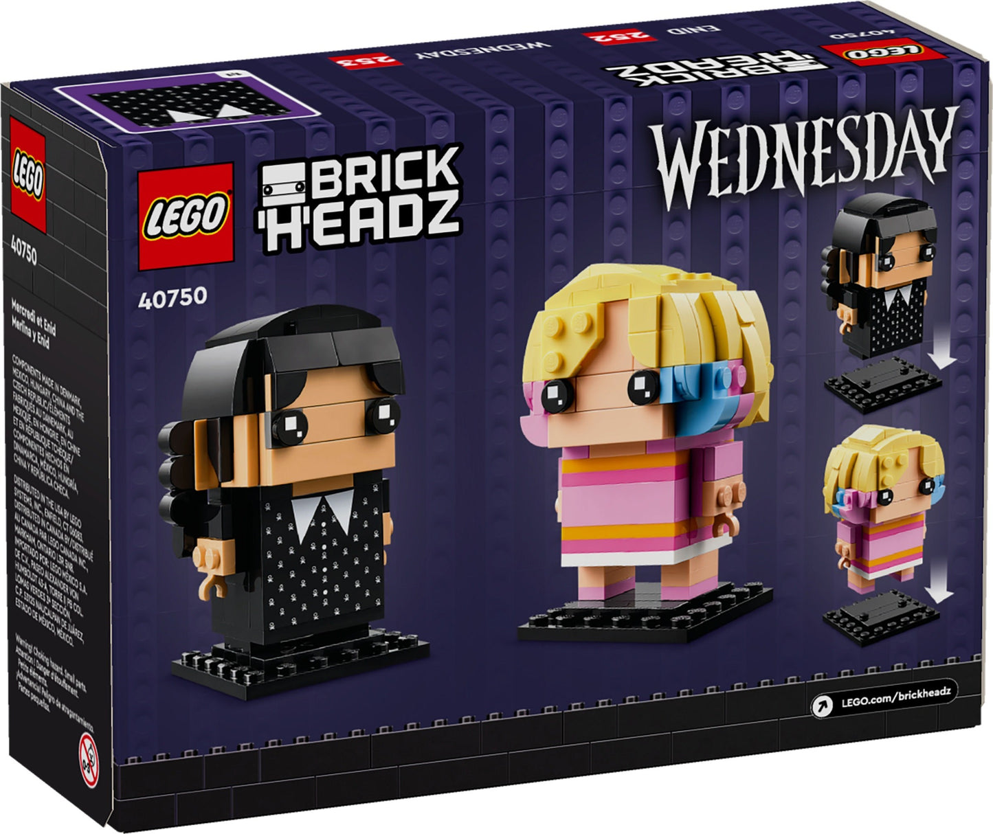 LEGO 40750 Brickheadz Wednesday & Enid