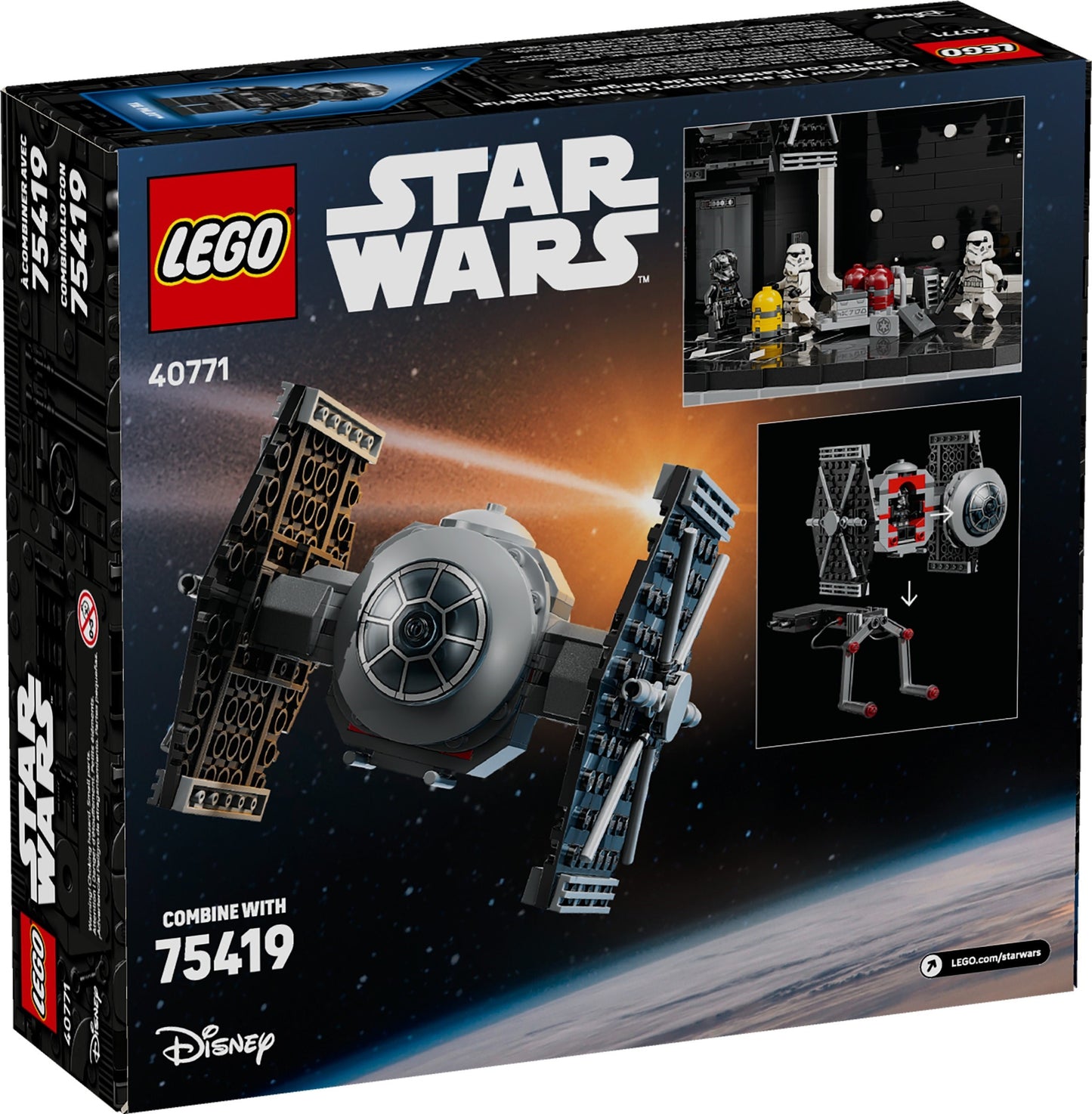 LEGO 40771 Star Wars TIE Fighter with Imperial Hangar Rack - Limited Edition