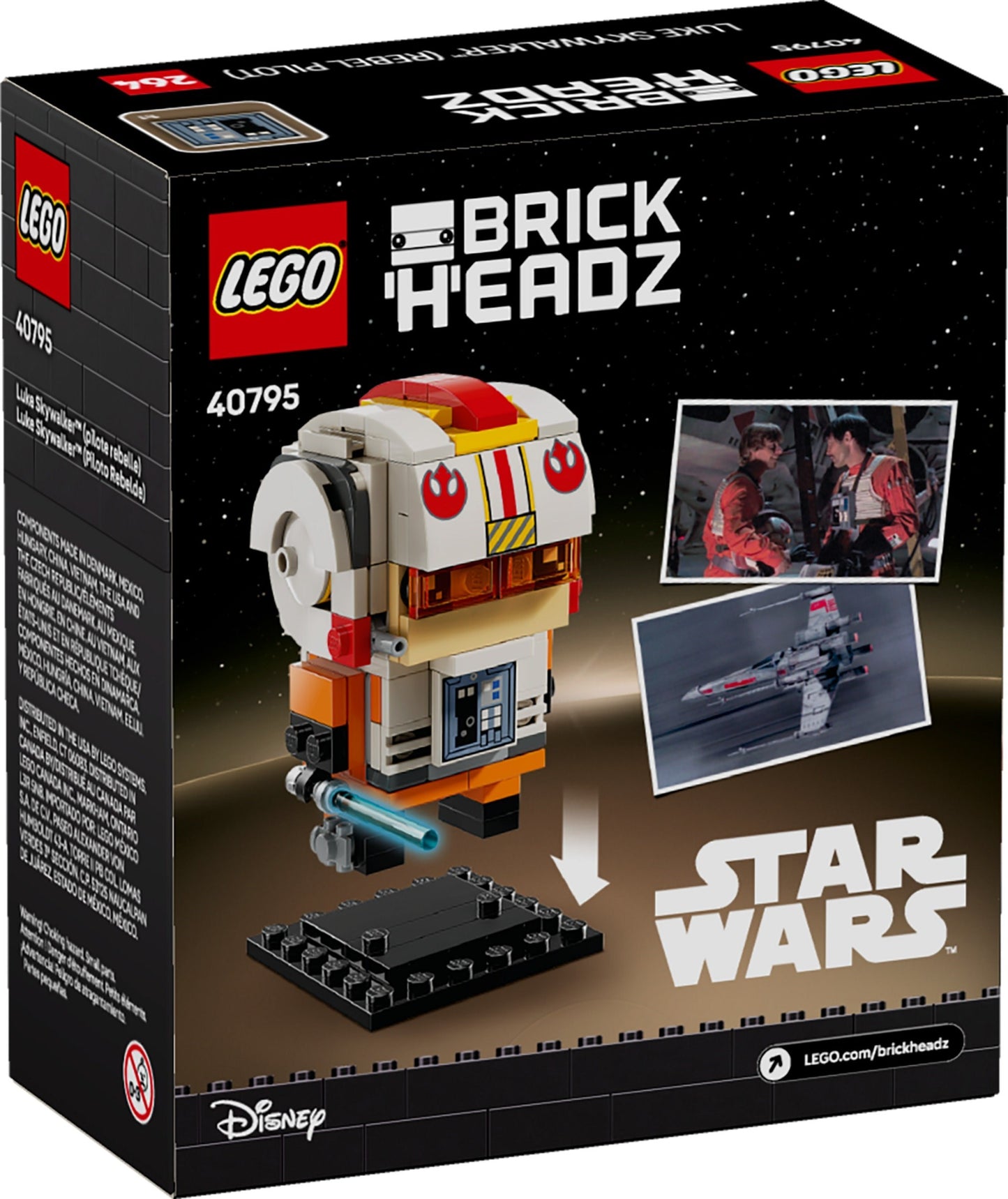 LEGO 40795 Brickheadz Luke Skywalker (Rebel Pilot)