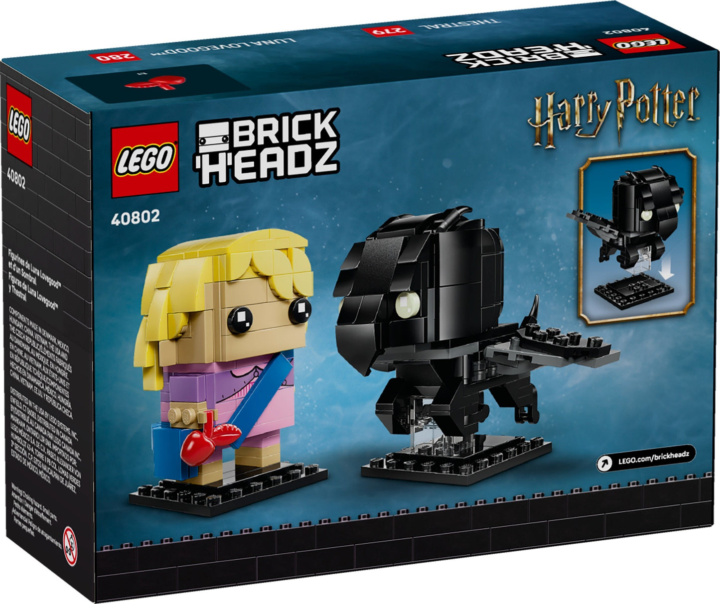 LEGO 40802 Brickheadz Luna Lovegood & Thestral Figures