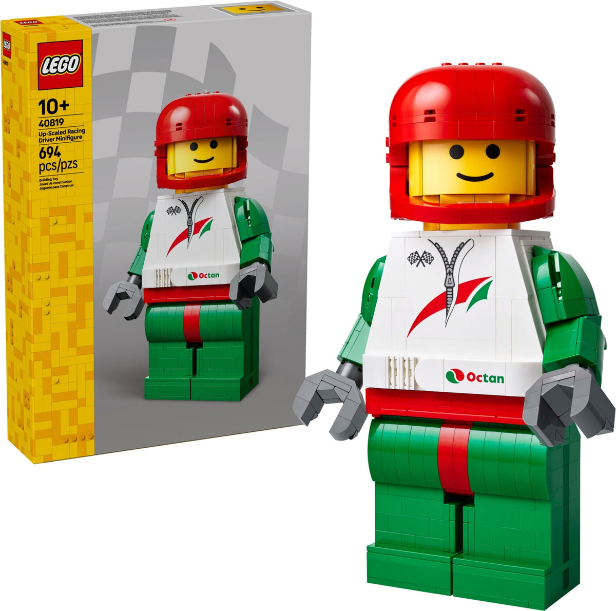 LEGO 40819 Up-Scaled Racing Driver Minifigure - imperfect box