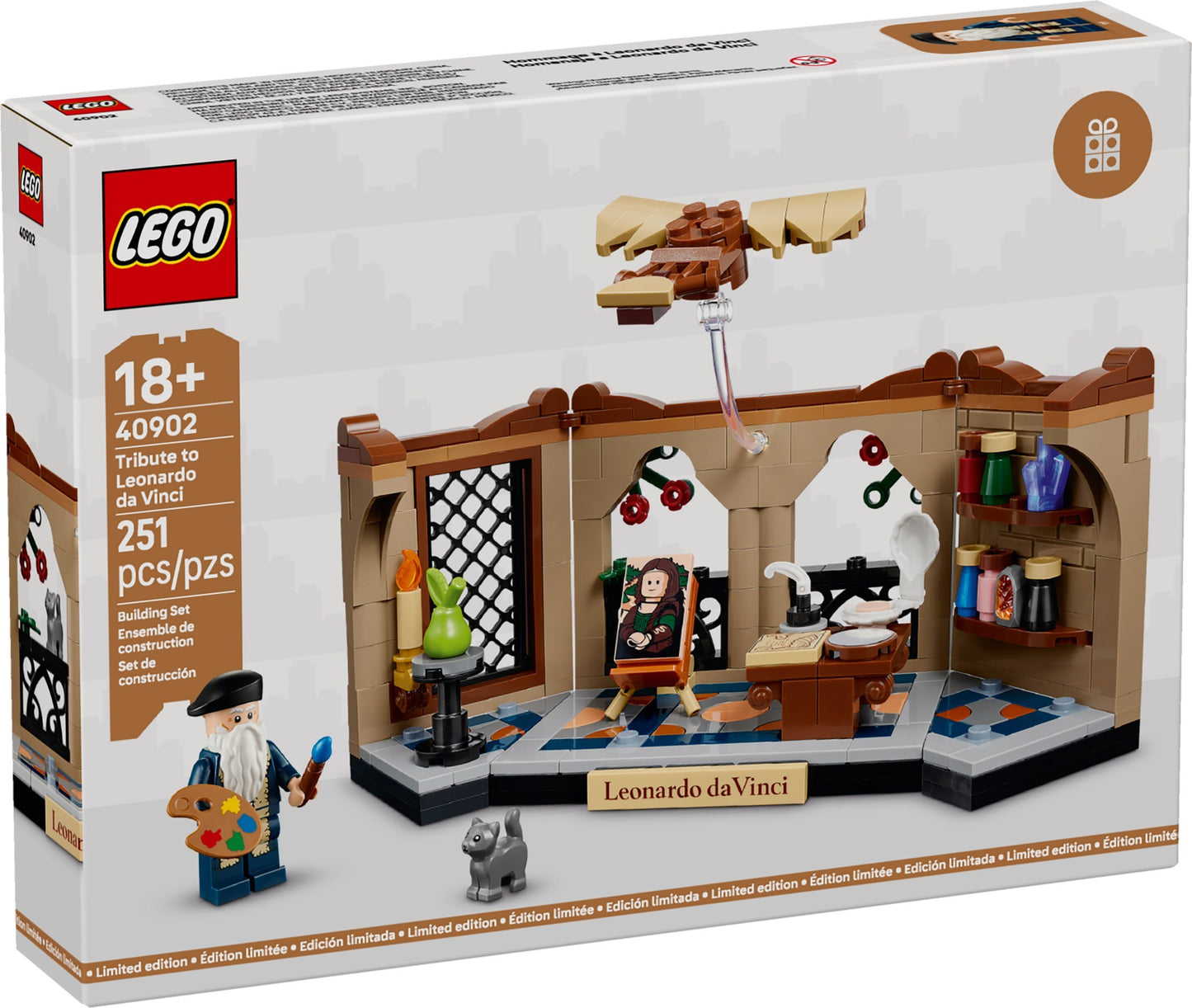LEGO 40902 Promotional Tribute to Leonardo da Vinci - Limited Edition