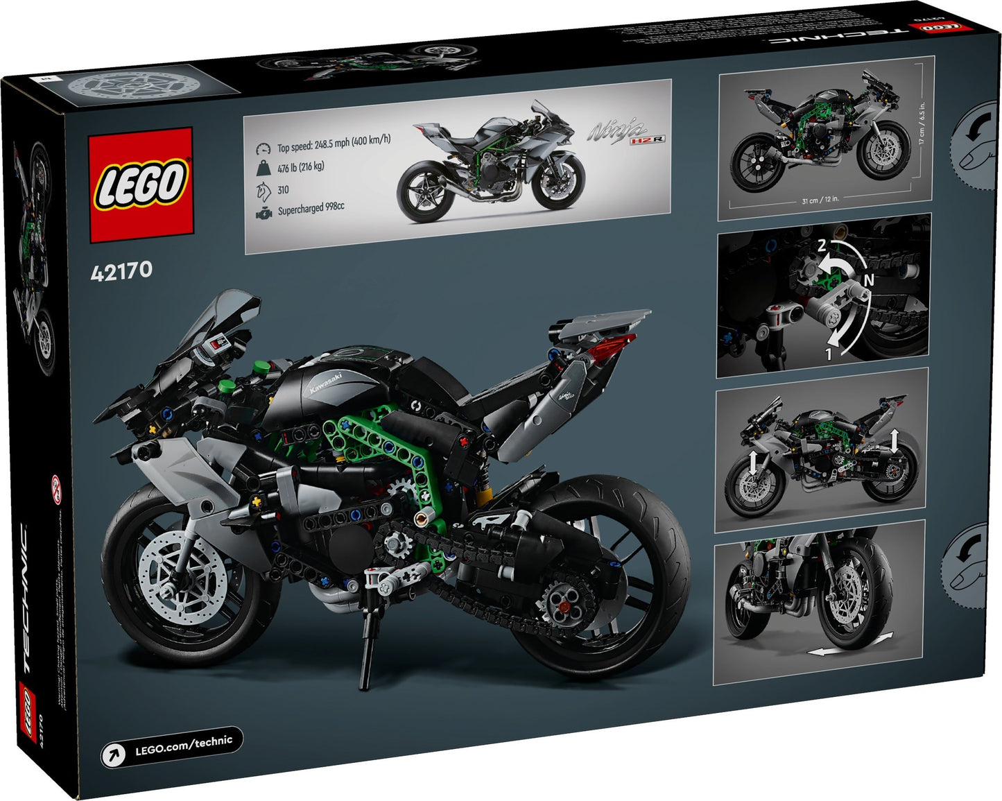 LEGO 42170 Technic Kawasaki Ninja H2R