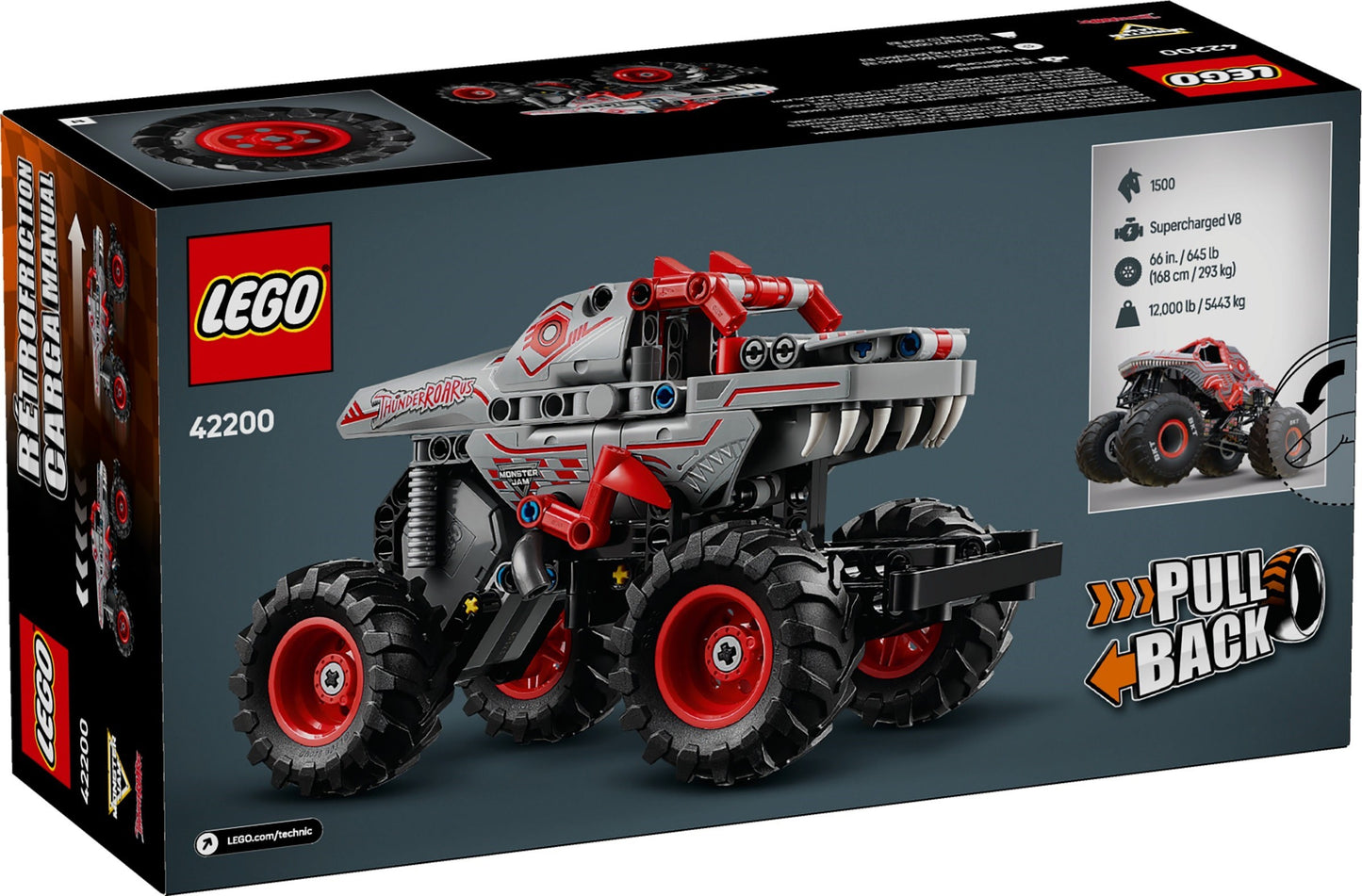 LEGO 42200 Technic Monster Jam ThunderROARus Pull-Back