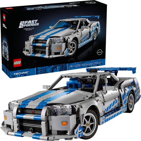 LEGO 42210 Technic 2 Fast 2 Furious Nissan Skyline GT-R (R34) Car