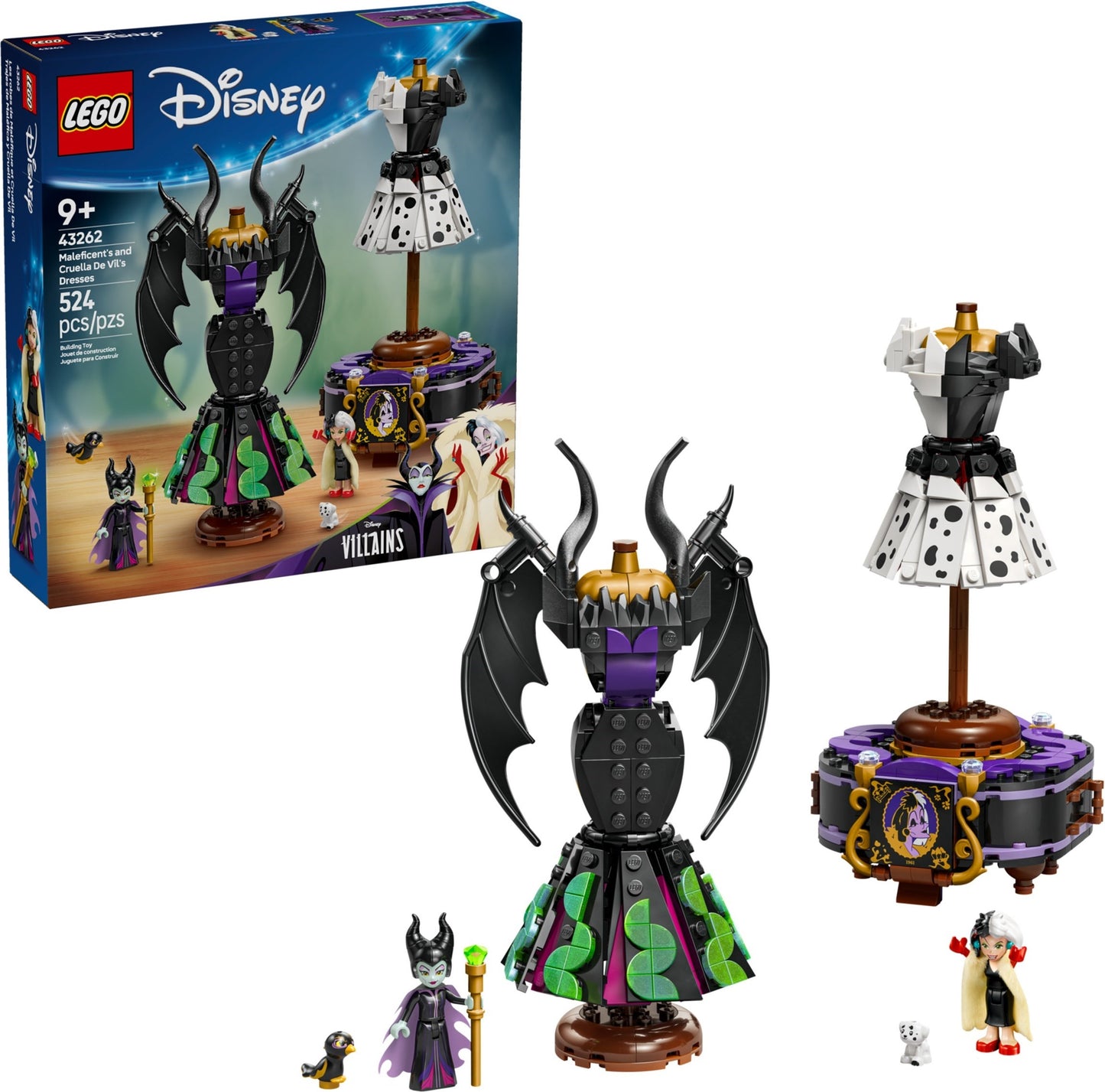 LEGO 43262 Disney Maleficent's and Cruella De Vil's Dresses