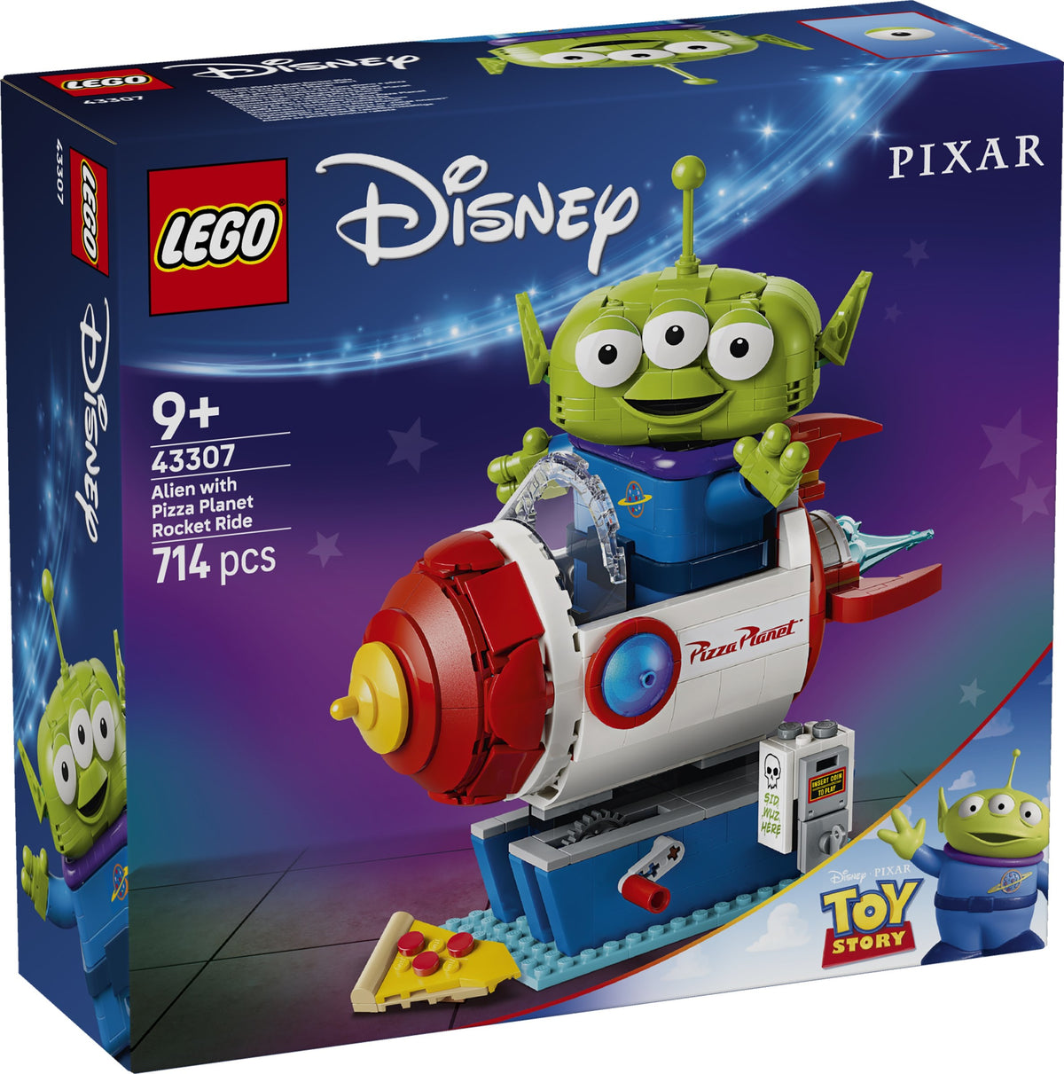 LEGO 43307 Alien with Pizza Planet Rocket Ride