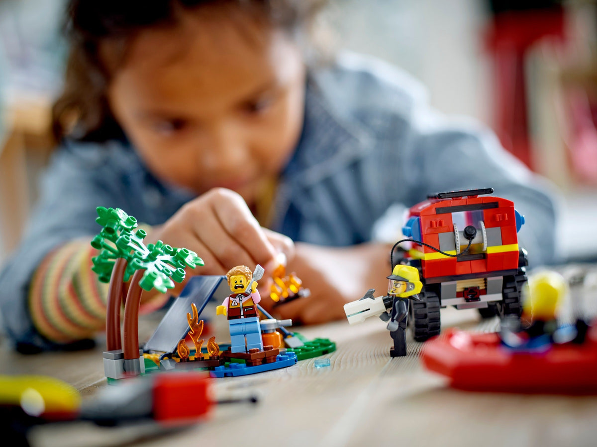 LEGO 60412 4x4 Fire Truck with Rescue Boat