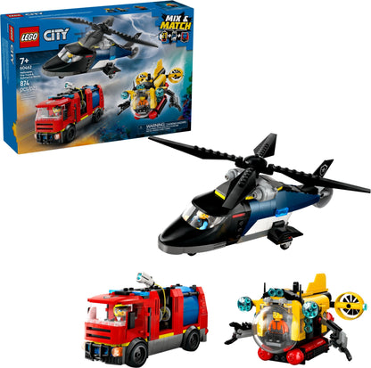 LEGO 60462 Helicopter, Fire Truck & Submarine Remix - imperfect box