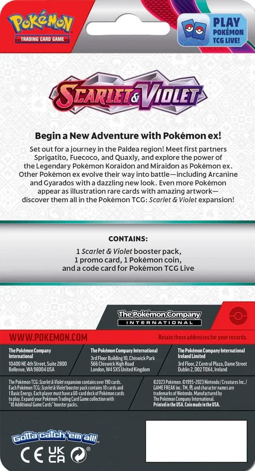 Pokemon TCG Scarlet & Violet Checklane Blister Pack - Spidops