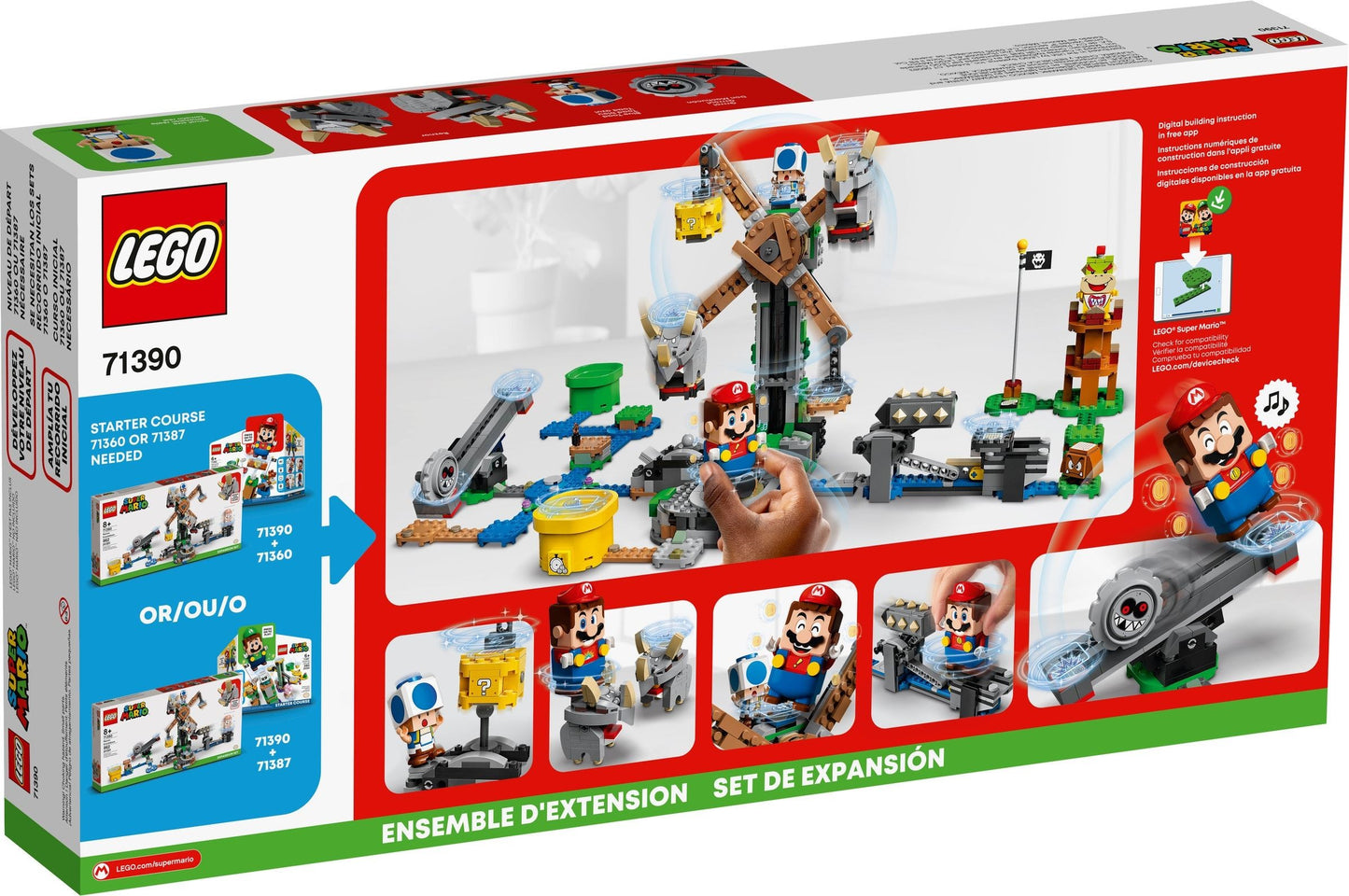 LEGO 71390 Super Mario Reznor Knockdown - imperfect box
