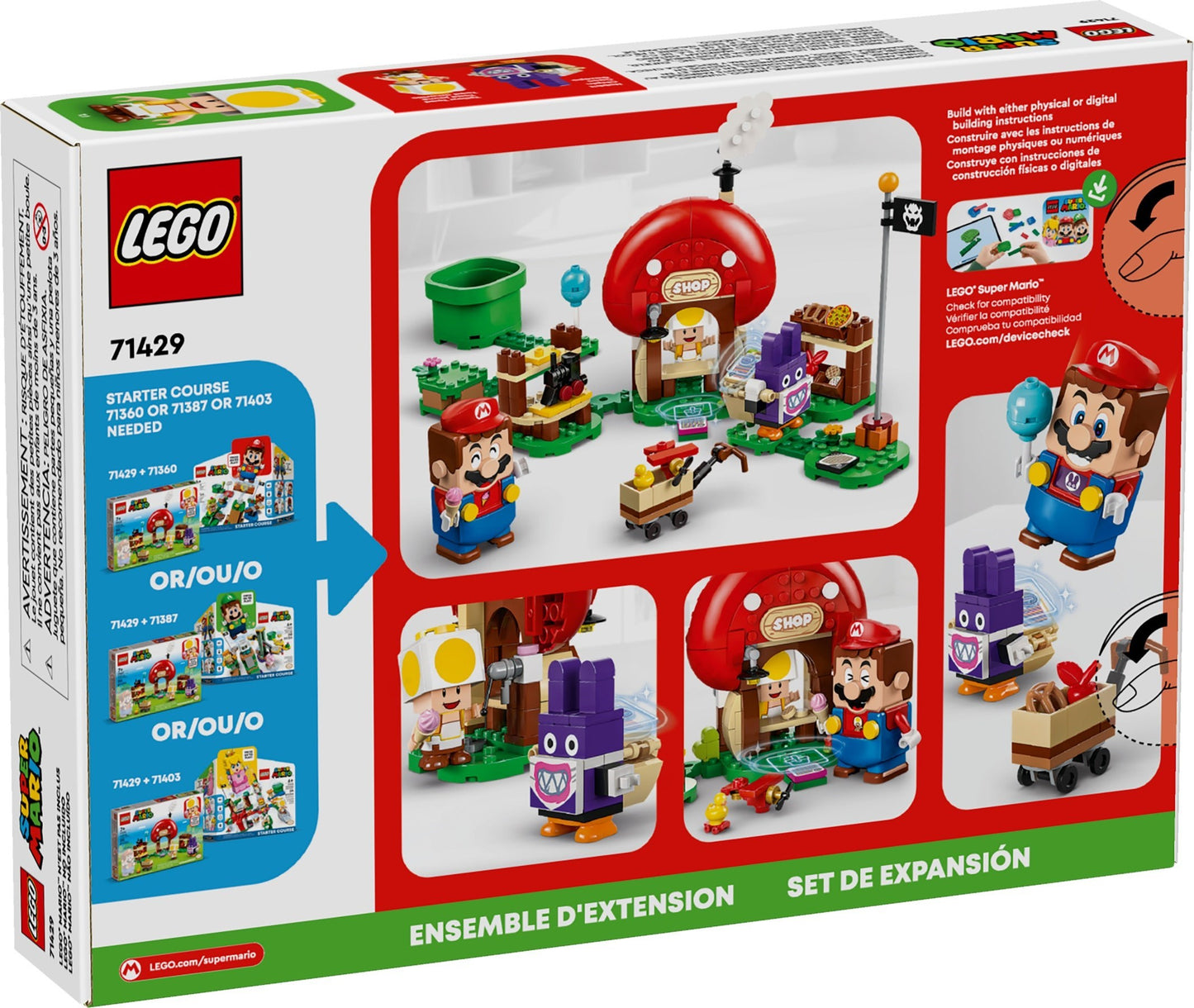 LEGO 71429 Super Mario Nabbit at Toad's Shop