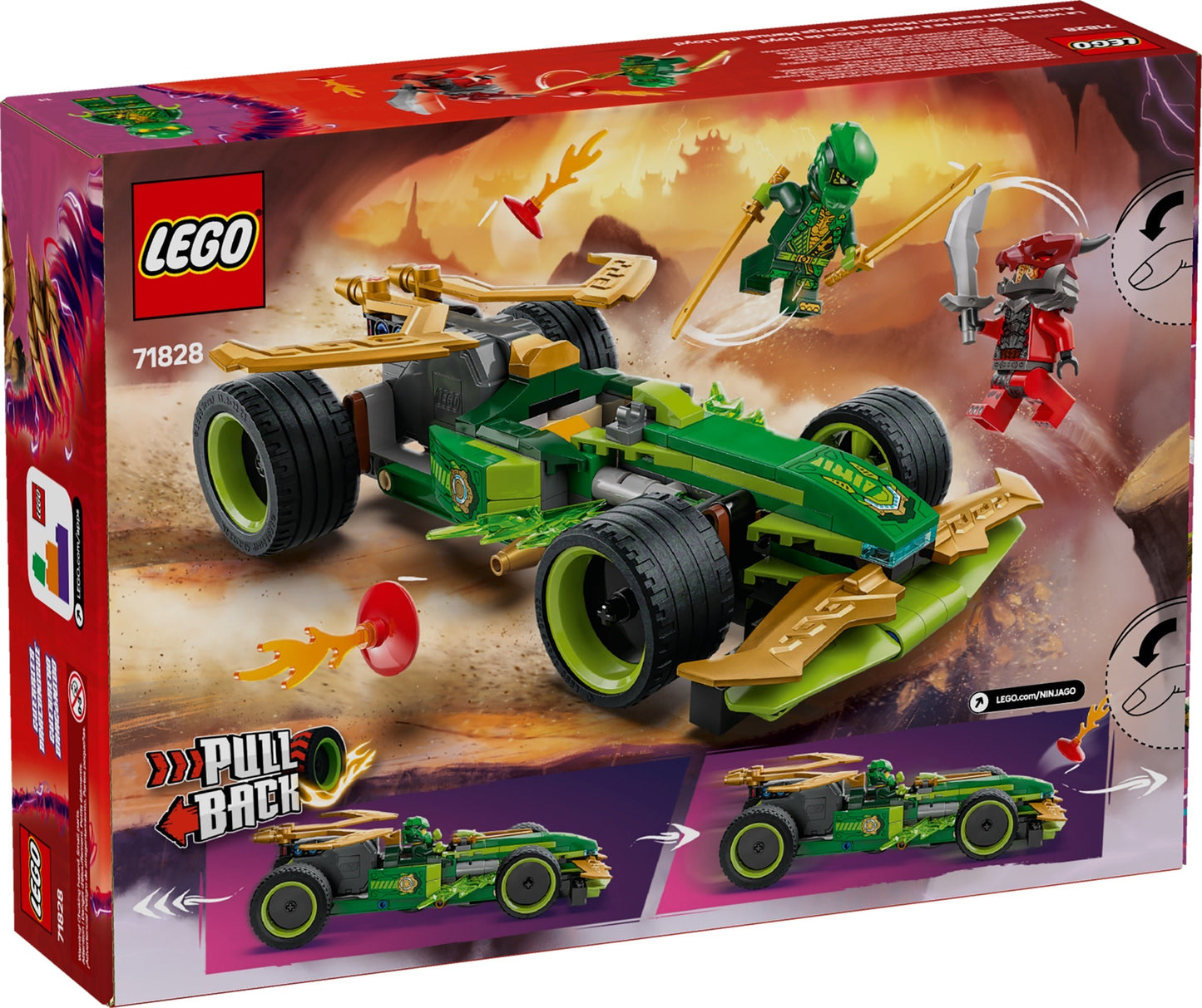 LEGO 71828 Ninjago Lloyd's Pull-Back Race Car