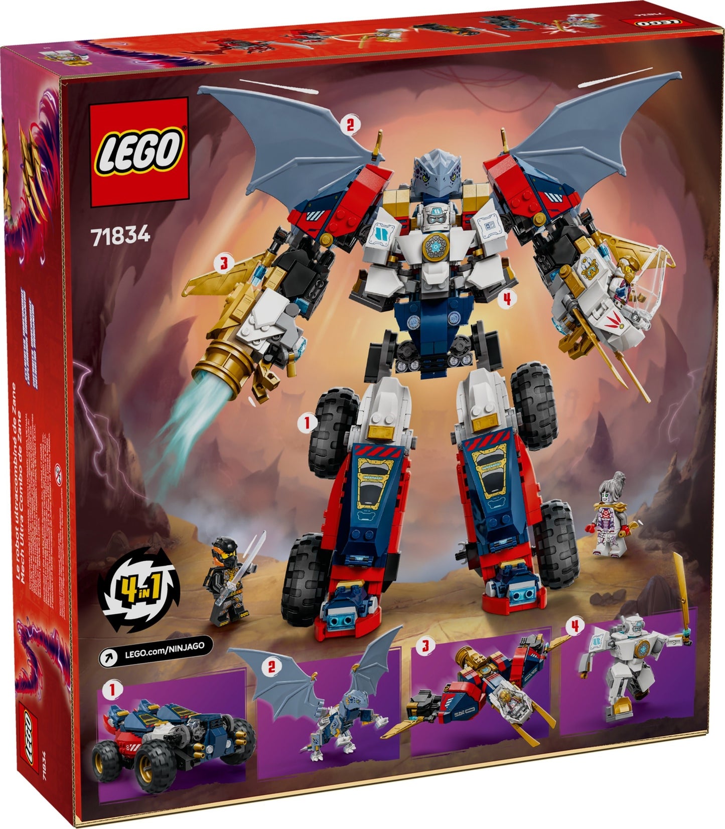 LEGO 71834 Ninjago Zane's Ultra Combiner Mech