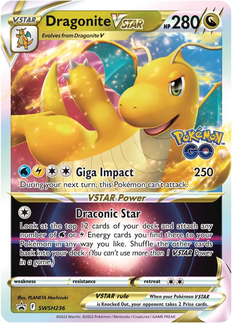 Pokemon TCG Pokemon GO Premier Deck Holder Collection Dragonite VSTAR