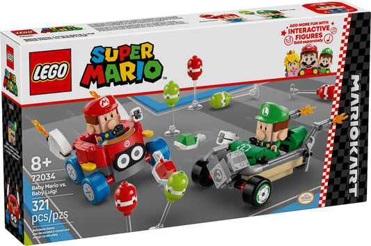 LEGO 72034 Super Mario Mario Kart – Baby Mario vs. Baby Luigi
