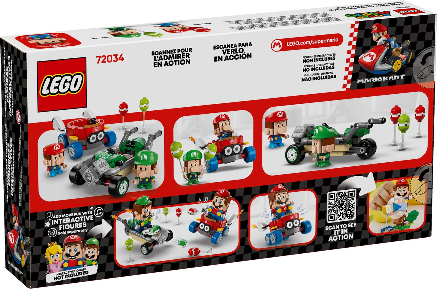 LEGO 72034 Super Mario Mario Kart – Baby Mario vs. Baby Luigi