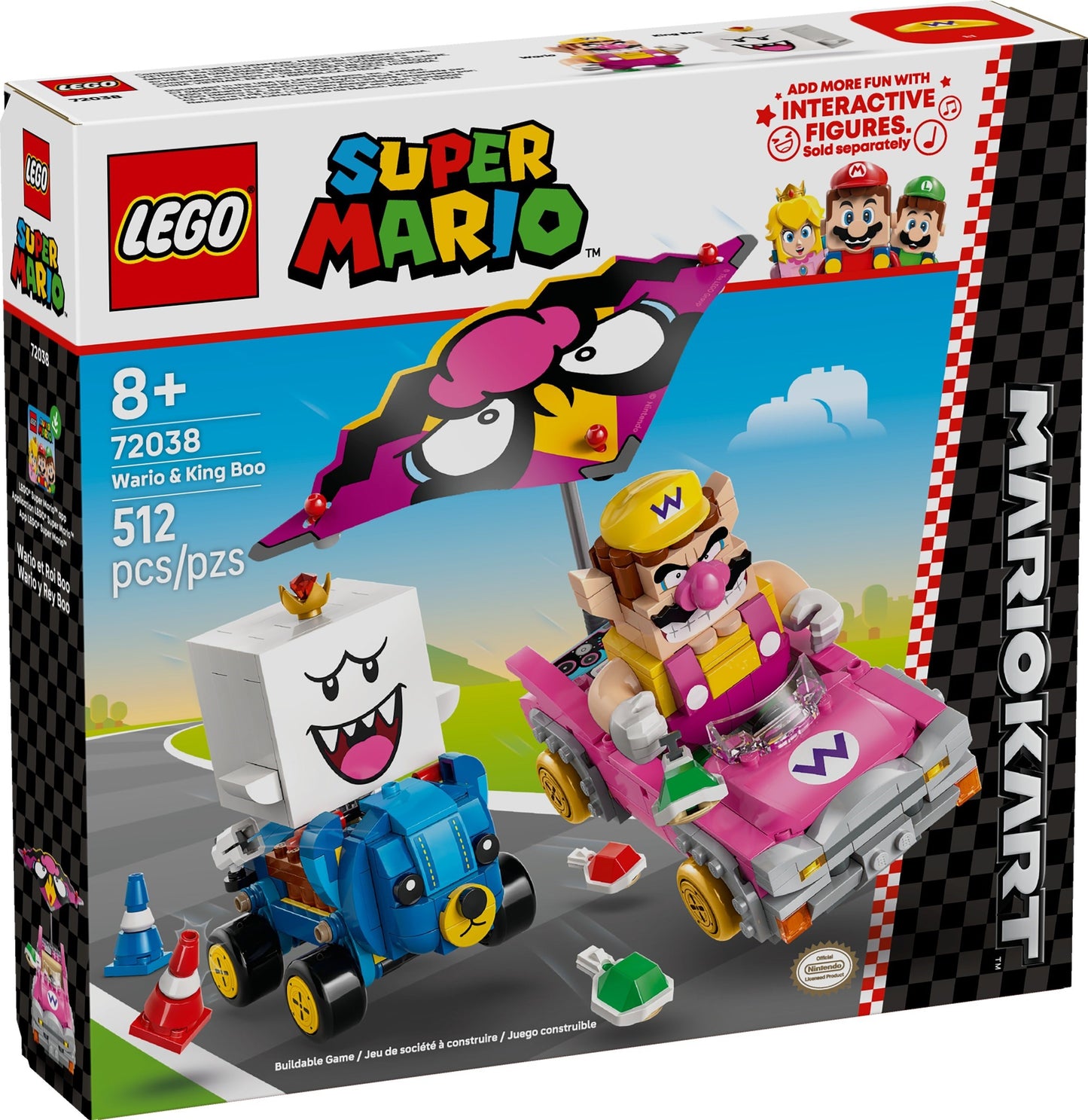 LEGO 72038 Super Mario Mario Kart – Wario & King Boo
