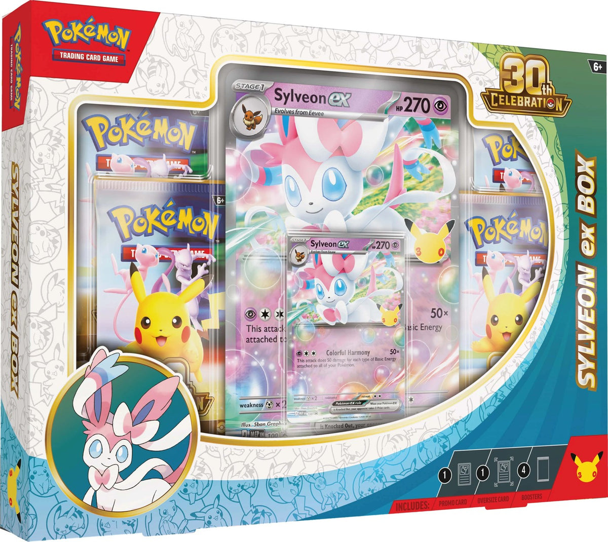 Pokemon TCG 30th Celebration Sylveon ex Box