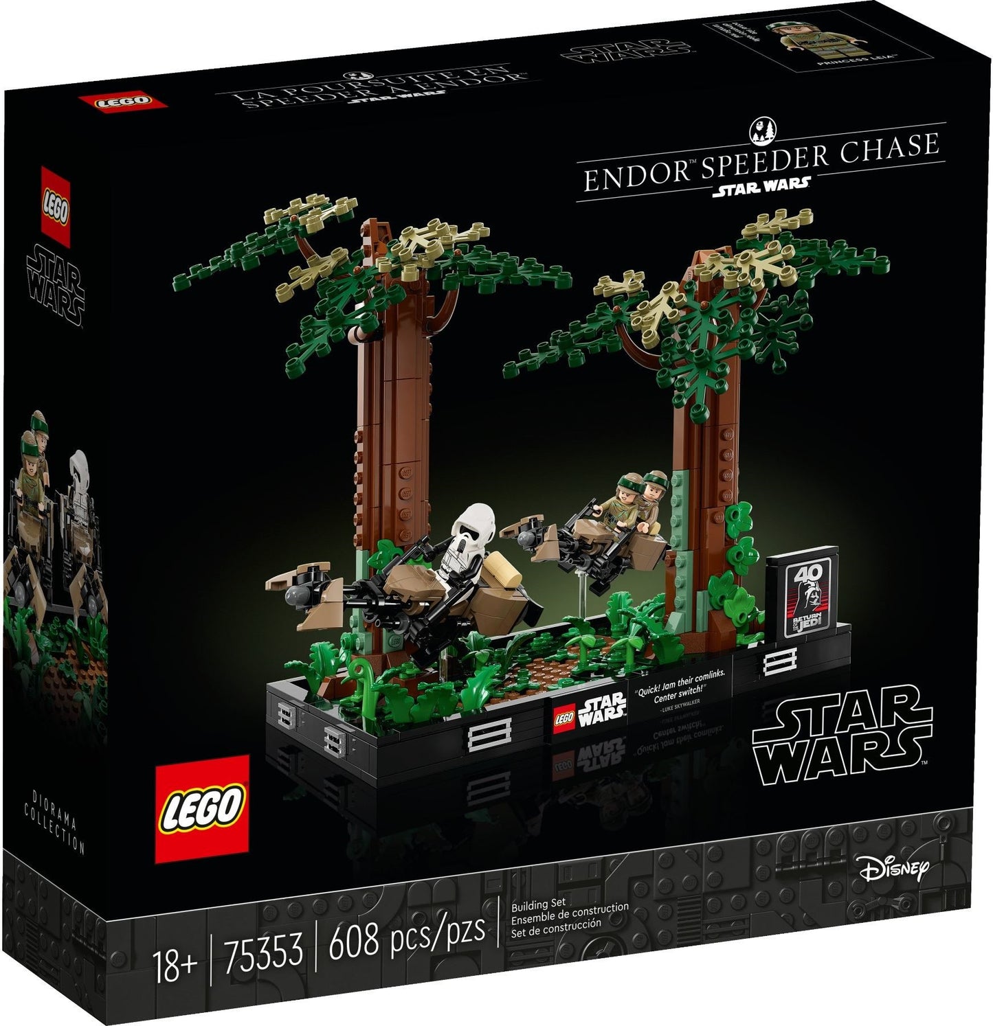LEGO 75353 Star Wars Endor Speeder Chase Diorama
