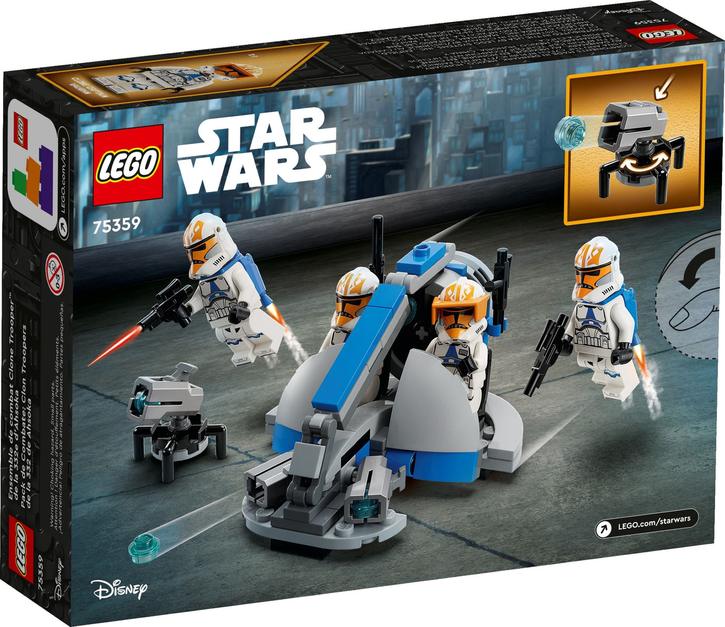 LEGO 75359 Star Wars 332nd Ahsoka's Clone Trooper Battle Pack