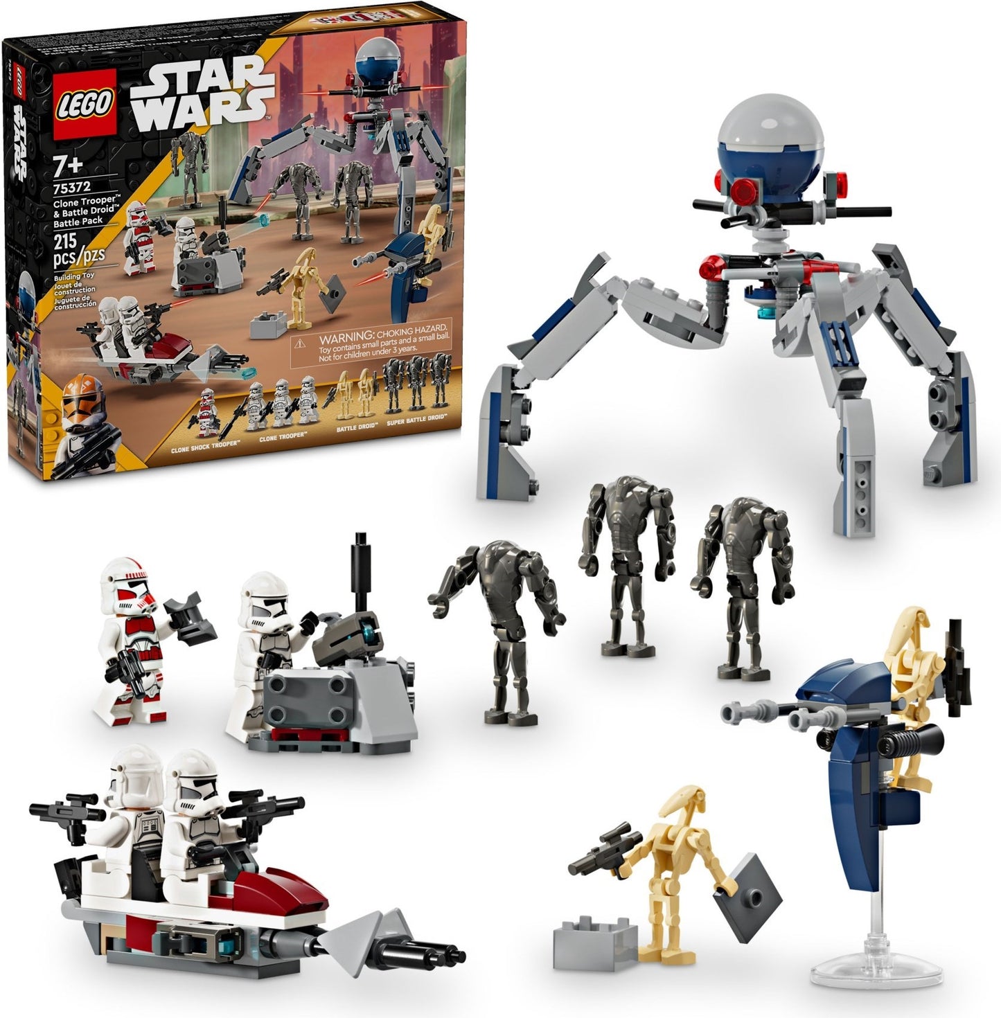 LEGO 75372 Star Wars Clone Trooper & Battle Droid Battle Pack