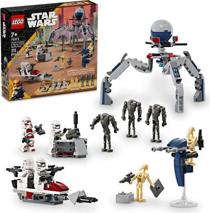 LEGO 75372 Star Wars Clone Trooper & Battle Droid Battle Pack