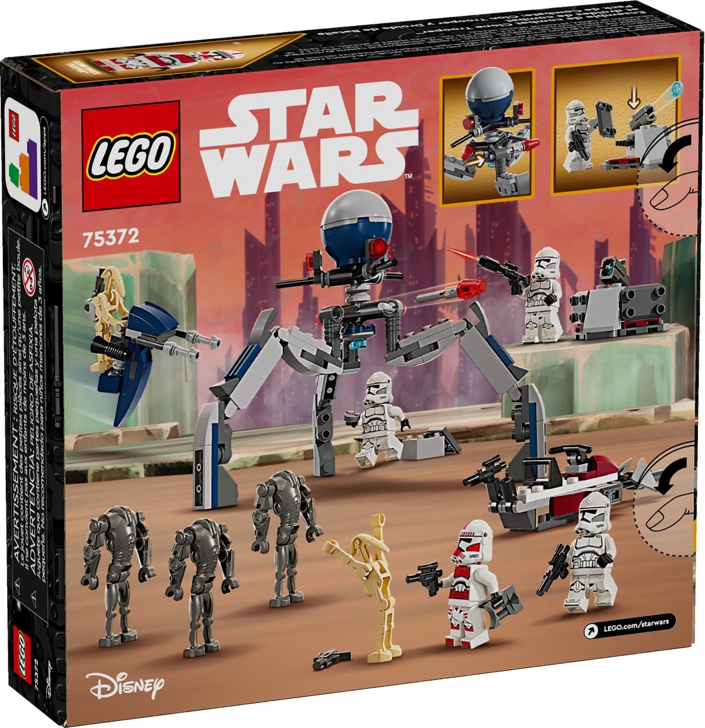 LEGO 75372 Star Wars Clone Trooper & Battle Droid Battle Pack