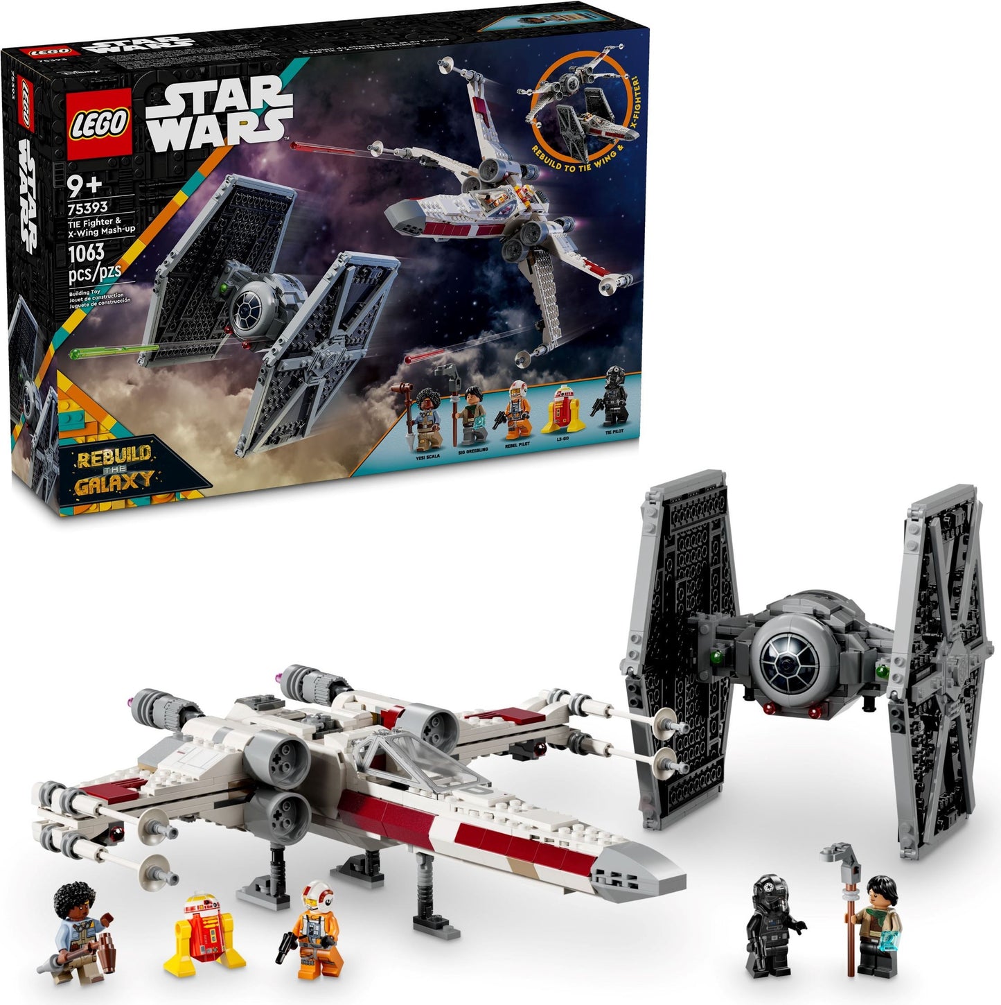 LEGO 75393 Star Wars TIE Fighter & X-wing Mash-up