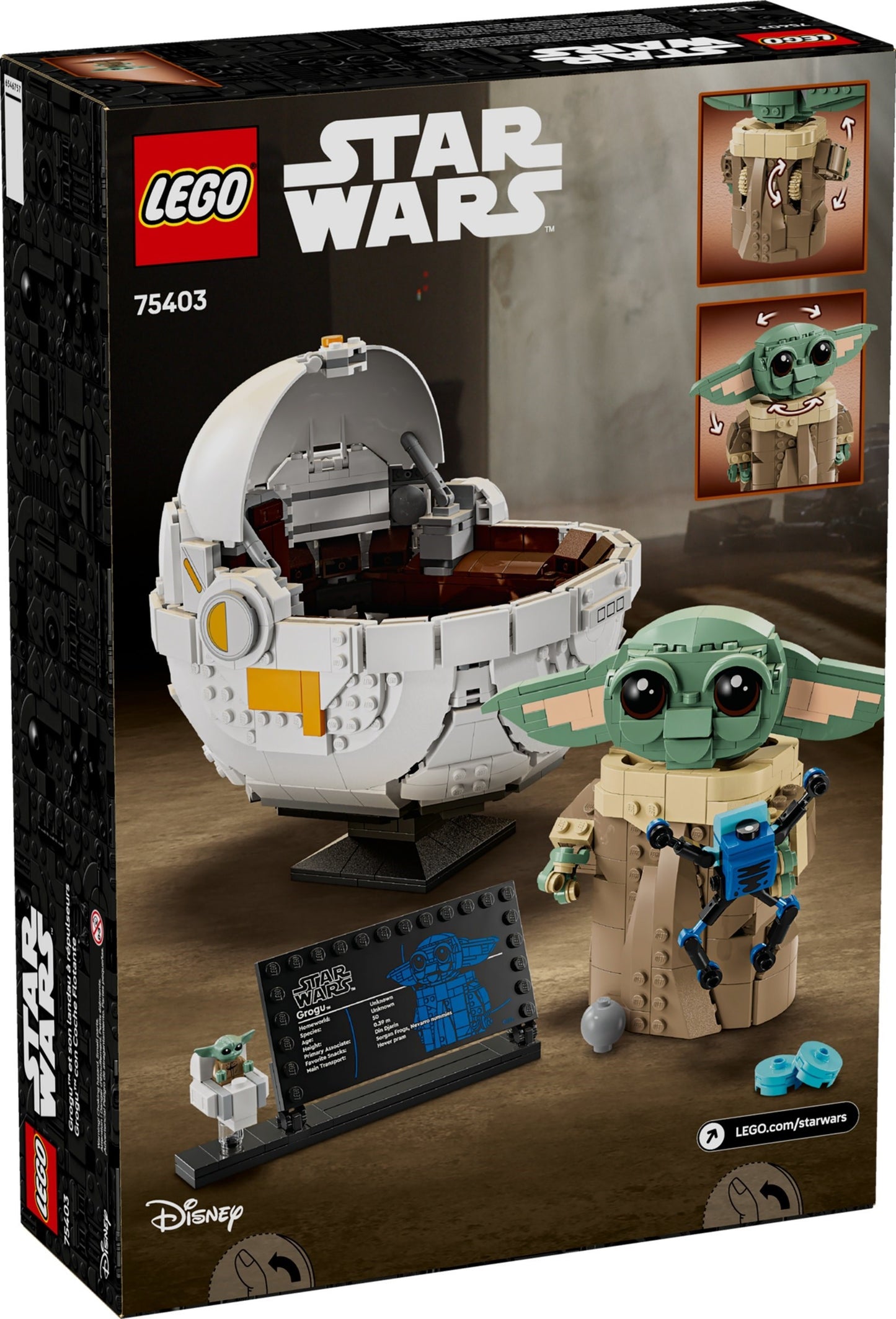 LEGO 75403 Star Wars Grogu with Hover Pram