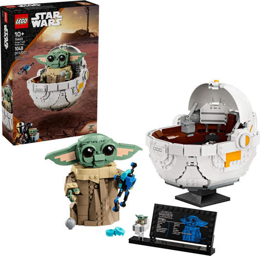 LEGO 75403 Star Wars Grogu with Hover Pram