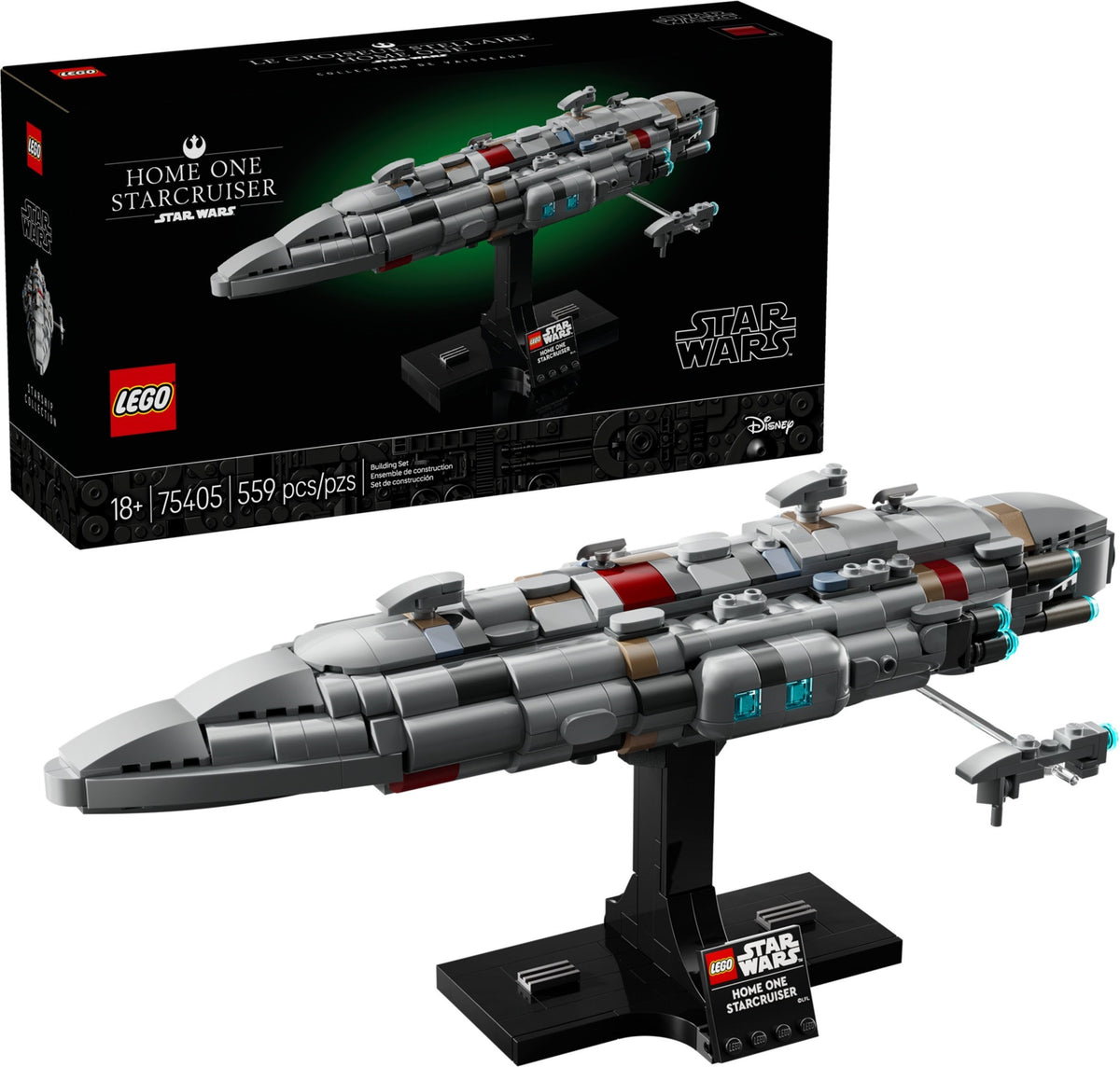 LEGO 75405 - Box front with model