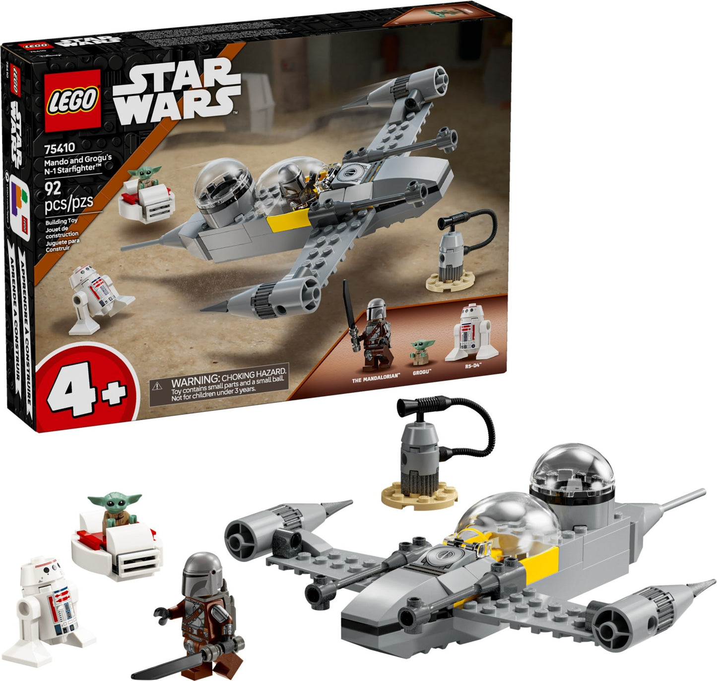 LEGO 75410 Star Wars Mando and Grogu's N-1 Starfighter