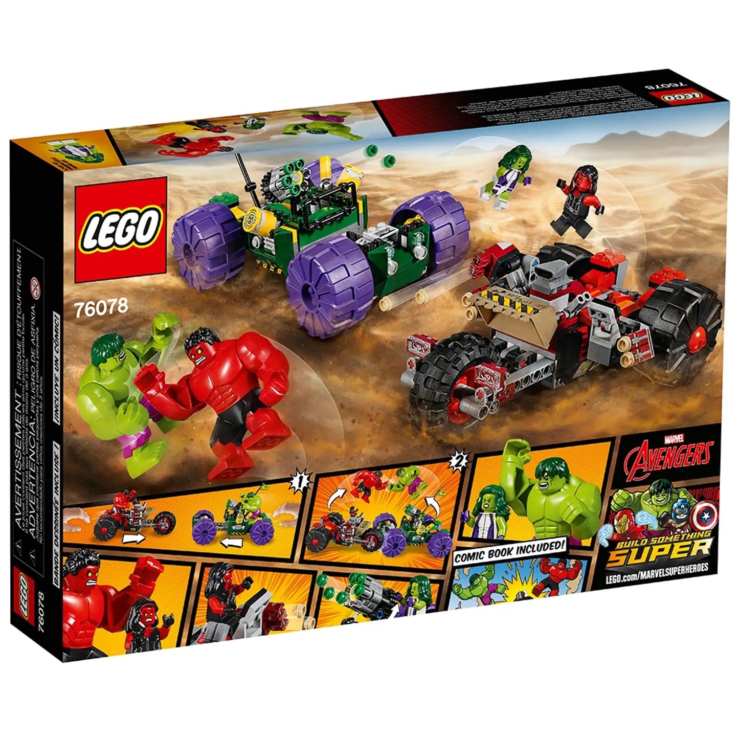 LEGO 76078 Marvel Super Heroes Hulk vs. Red Hulk