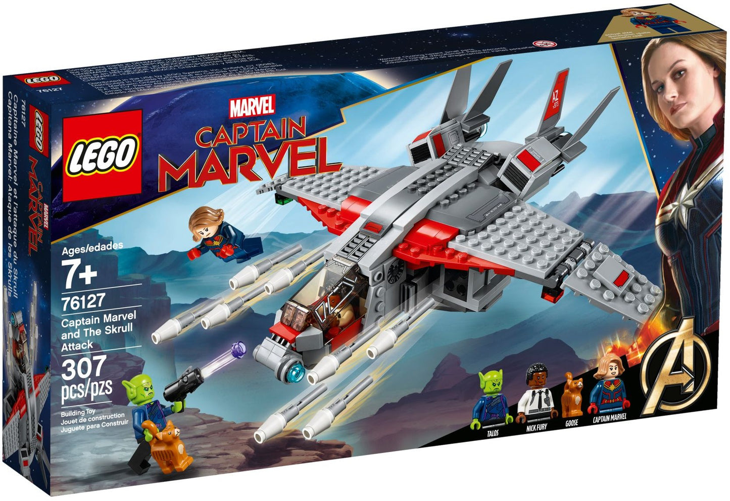 LEGO 76127 Marvel Super Heroes Captain Marvel and The Skrull Attack