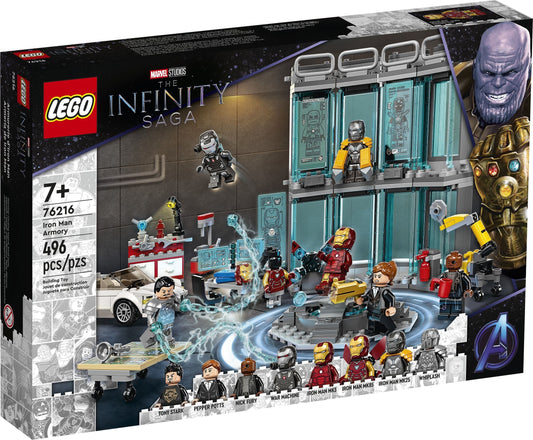 LEGO 76216 Marvel Super Heroes Iron Man Armoury