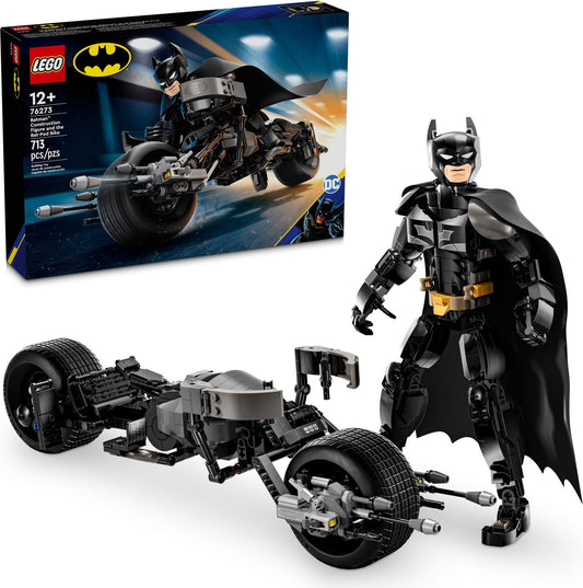 LEGO 76273 DC Comics Super Heroes Batman Construction Figure and the Bat-Pod Bike