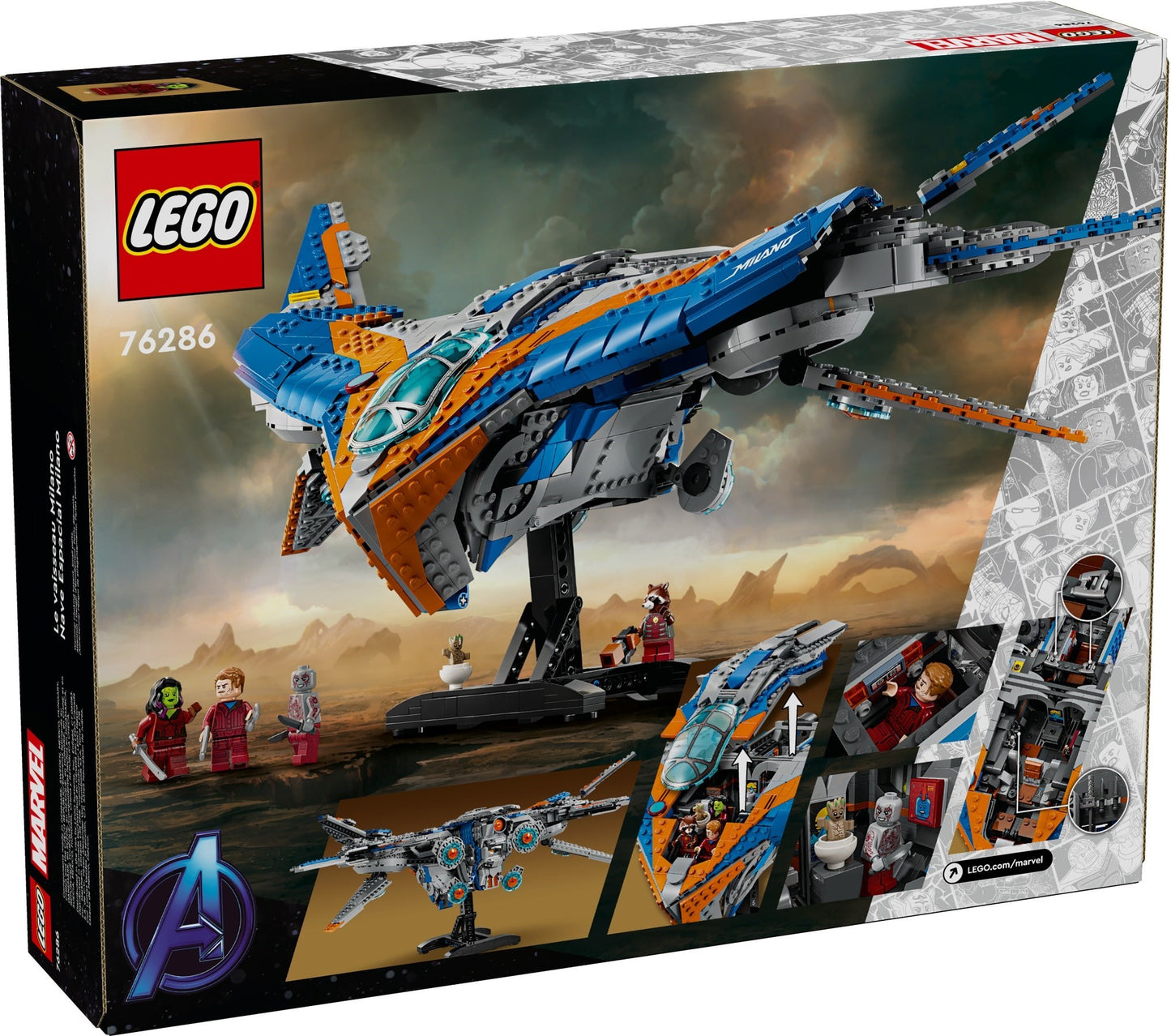 LEGO 76286 Marvel Super Heroes The Milano Spaceship