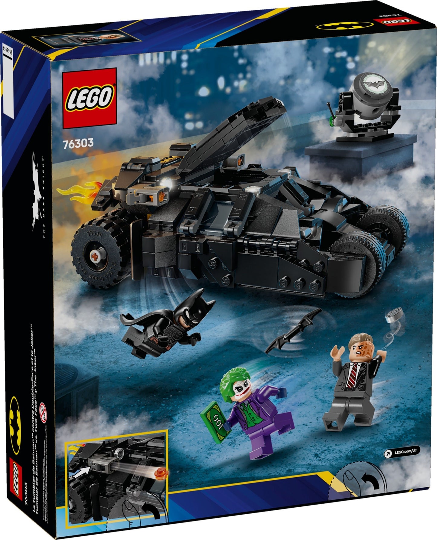 LEGO 76303 DC Comics Super Heroes Batman Tumbler vs. Two-Face & The Joker