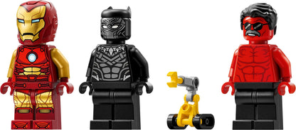 LEGO 76310 Marvel Super Heroes Iron Man Car & Black Panther vs. Red Hulk