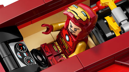 LEGO 76310 Marvel Super Heroes Iron Man Car & Black Panther vs. Red Hulk