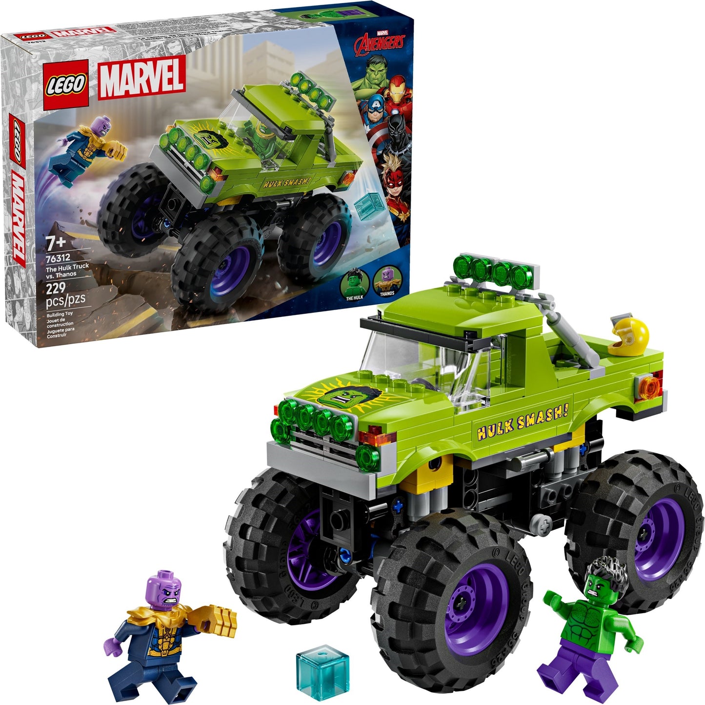 LEGO 76312 Marvel Super Heroes The Hulk Truck vs. Thanos