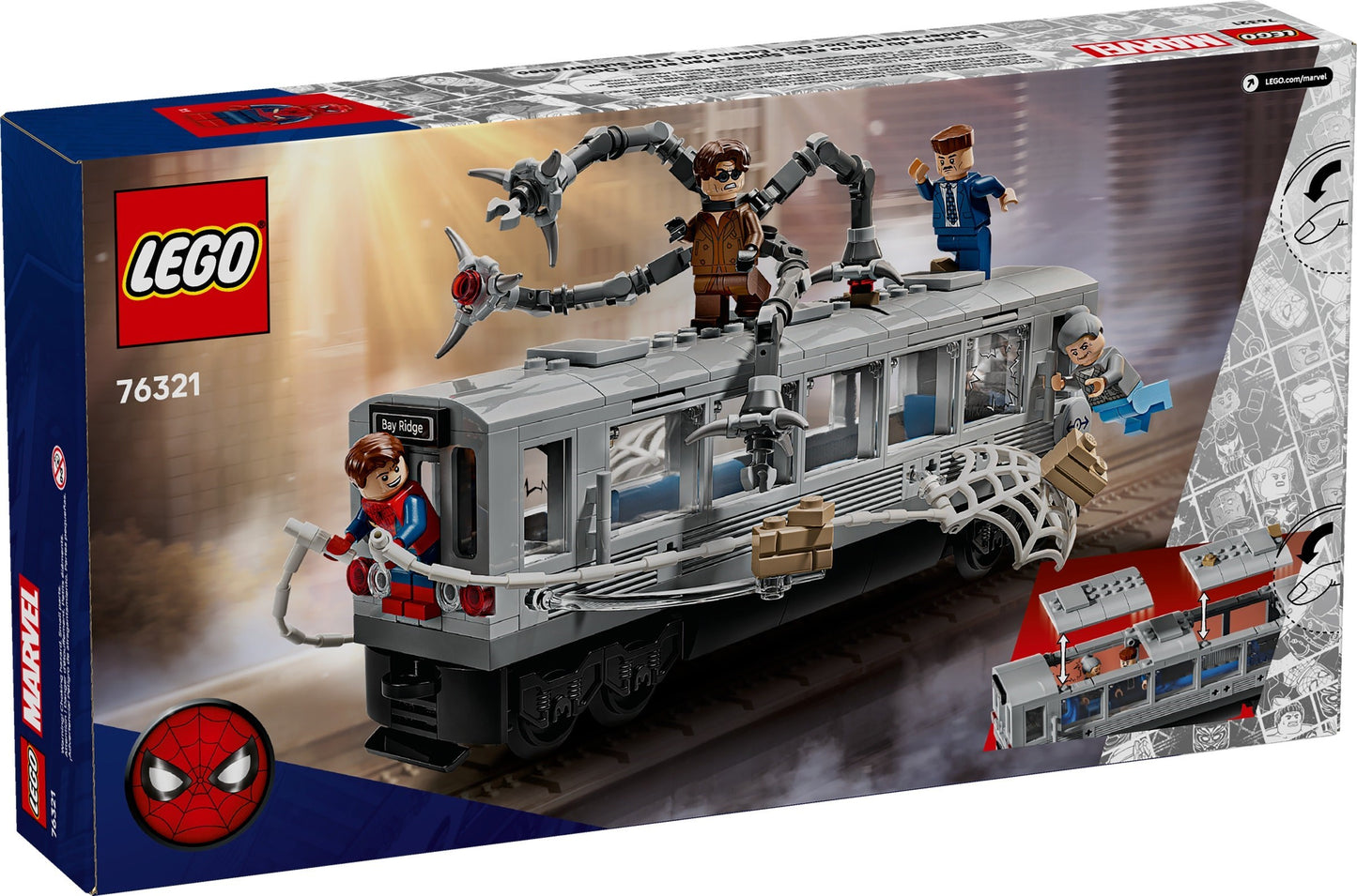 LEGO 76321 Marvel Super Heroes Spider-Man vs. Doc Ock Subway Train Scene