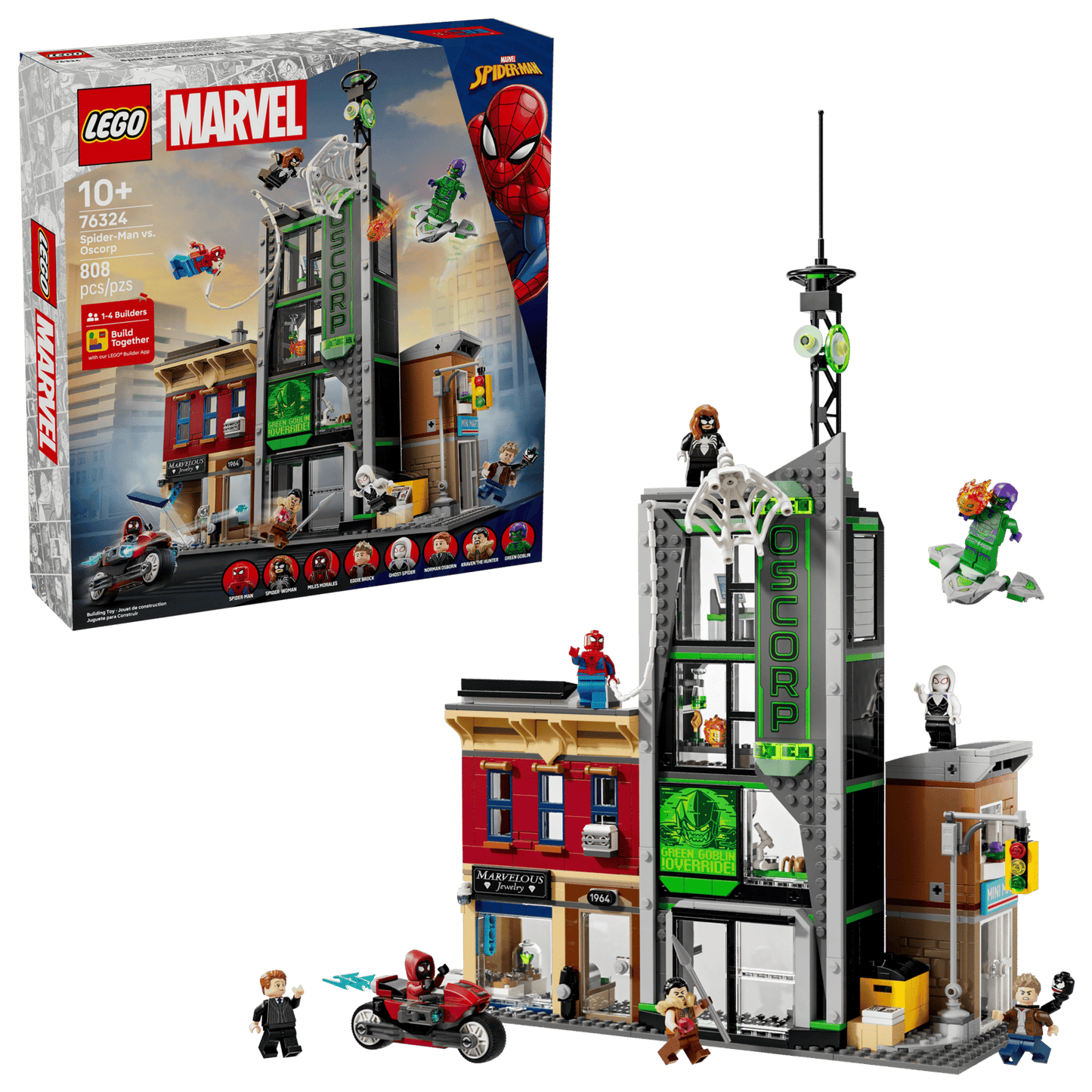 LEGO 76324 Marvel Super Heroes Spider-Man vs. Oscorp