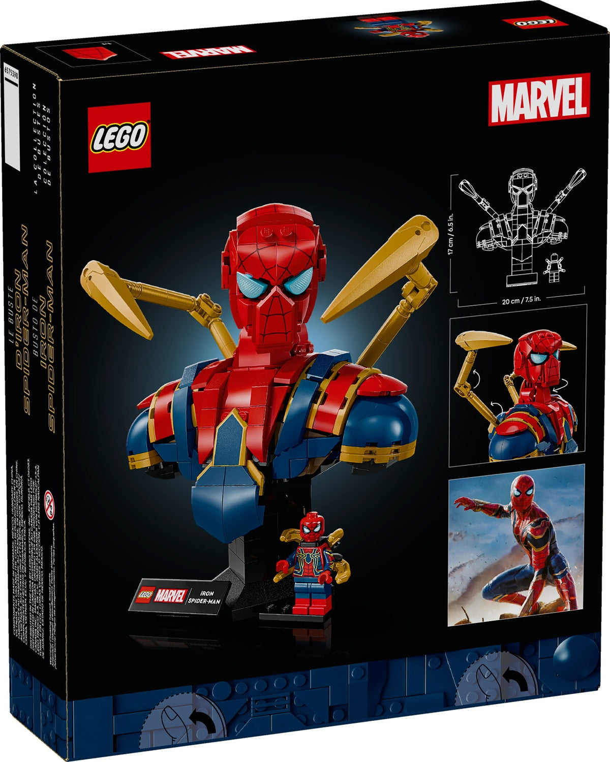 LEGO 76326 Iron Spider-Man Bust
