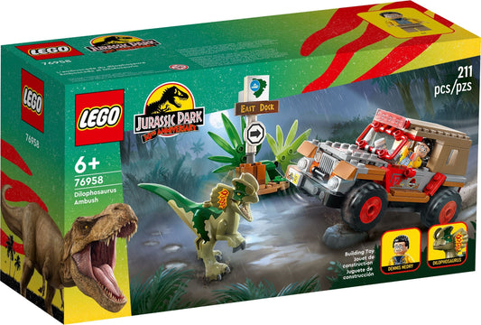 LEGO 76958 Jurassic World Dilophosaurus Ambush