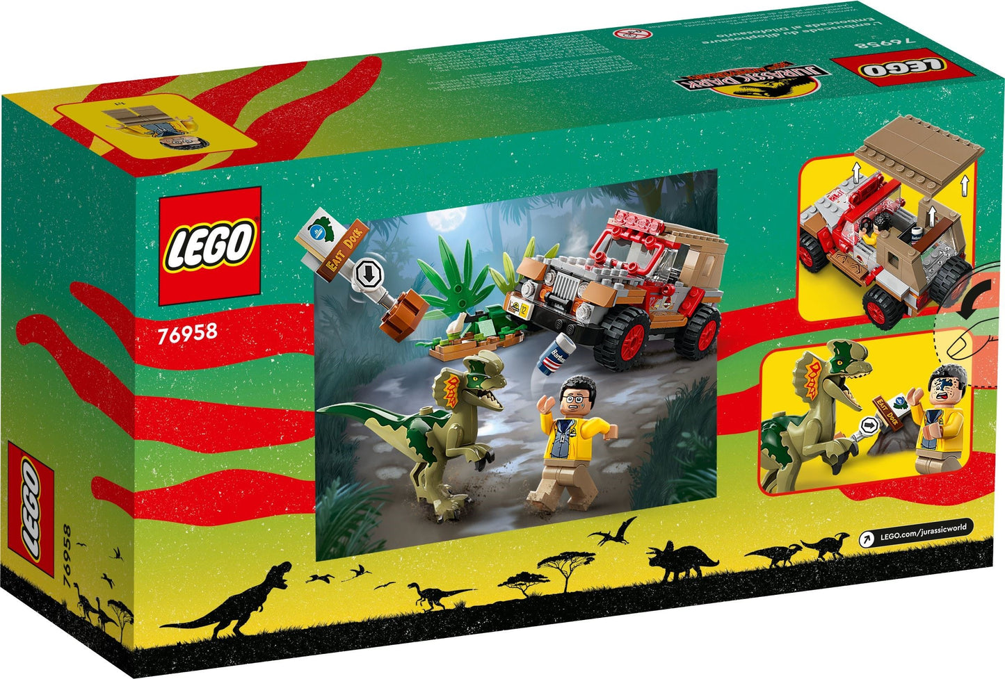 LEGO 76958 Jurassic World Dilophosaurus Ambush