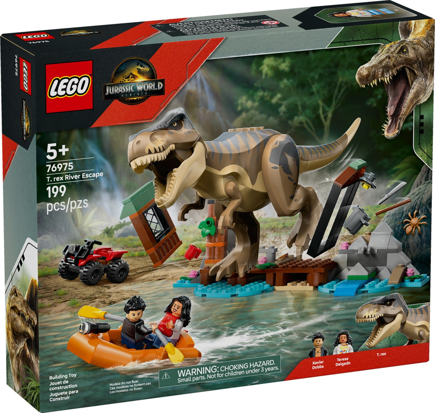 LEGO 76975 Jurassic World T. rex River Escape