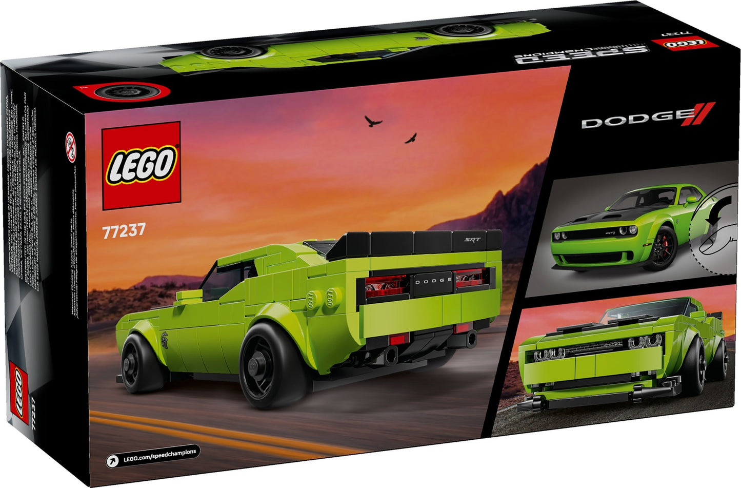 LEGO 77237 Speed Champions Dodge Challenger SRT Hellcat Sports Car